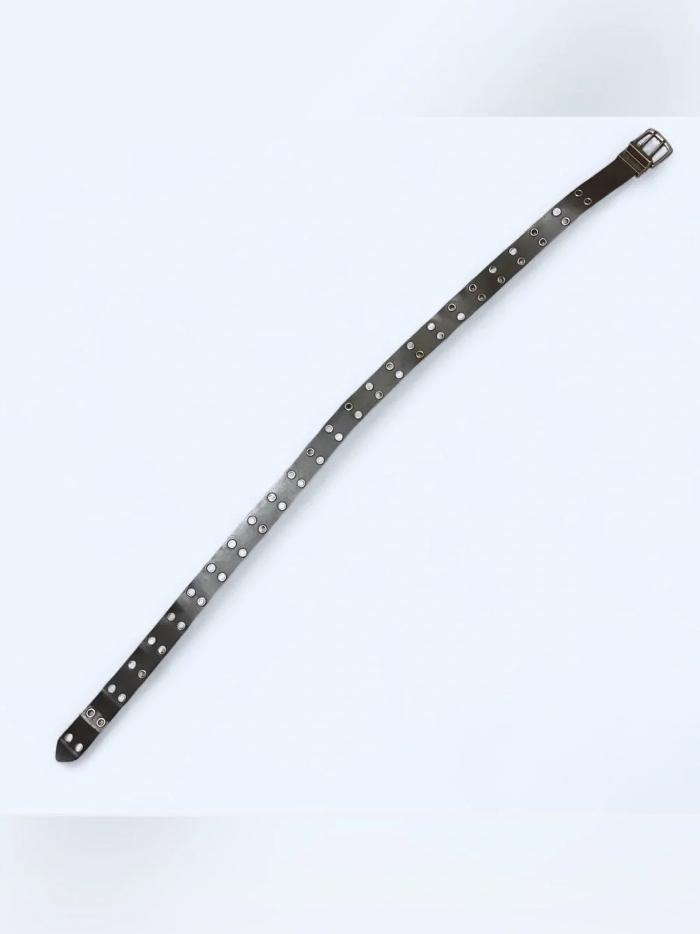 Grunge Black Brown Grommet Belt!